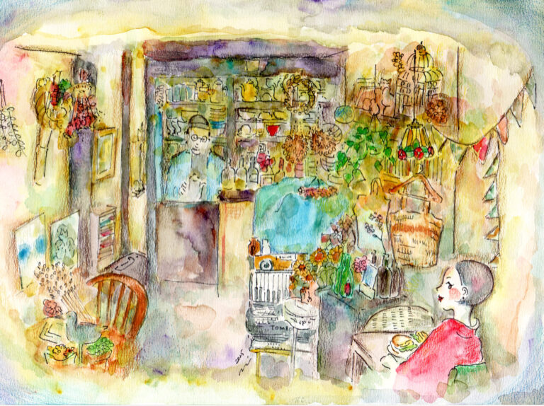 Home at a small cafe