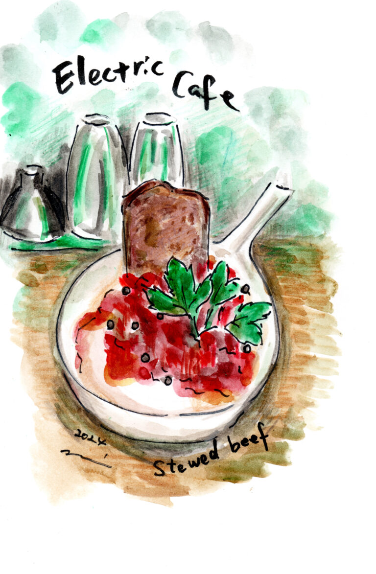 Home 南青山エレクトリックカフェ メニューイラスト③